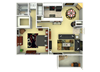One Bedroom One Bathroom One Bedroom One Bathroom