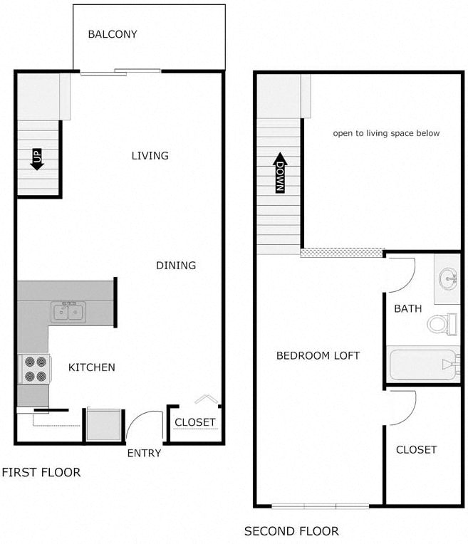 1 Bedroom Large Loft