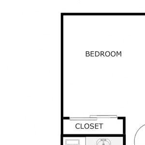 2 bedroom, 2 Bath Large