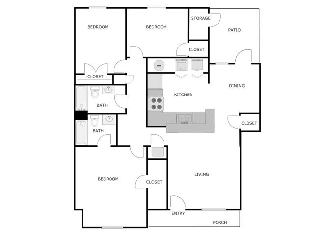3 Bedroom 2 Bathroom