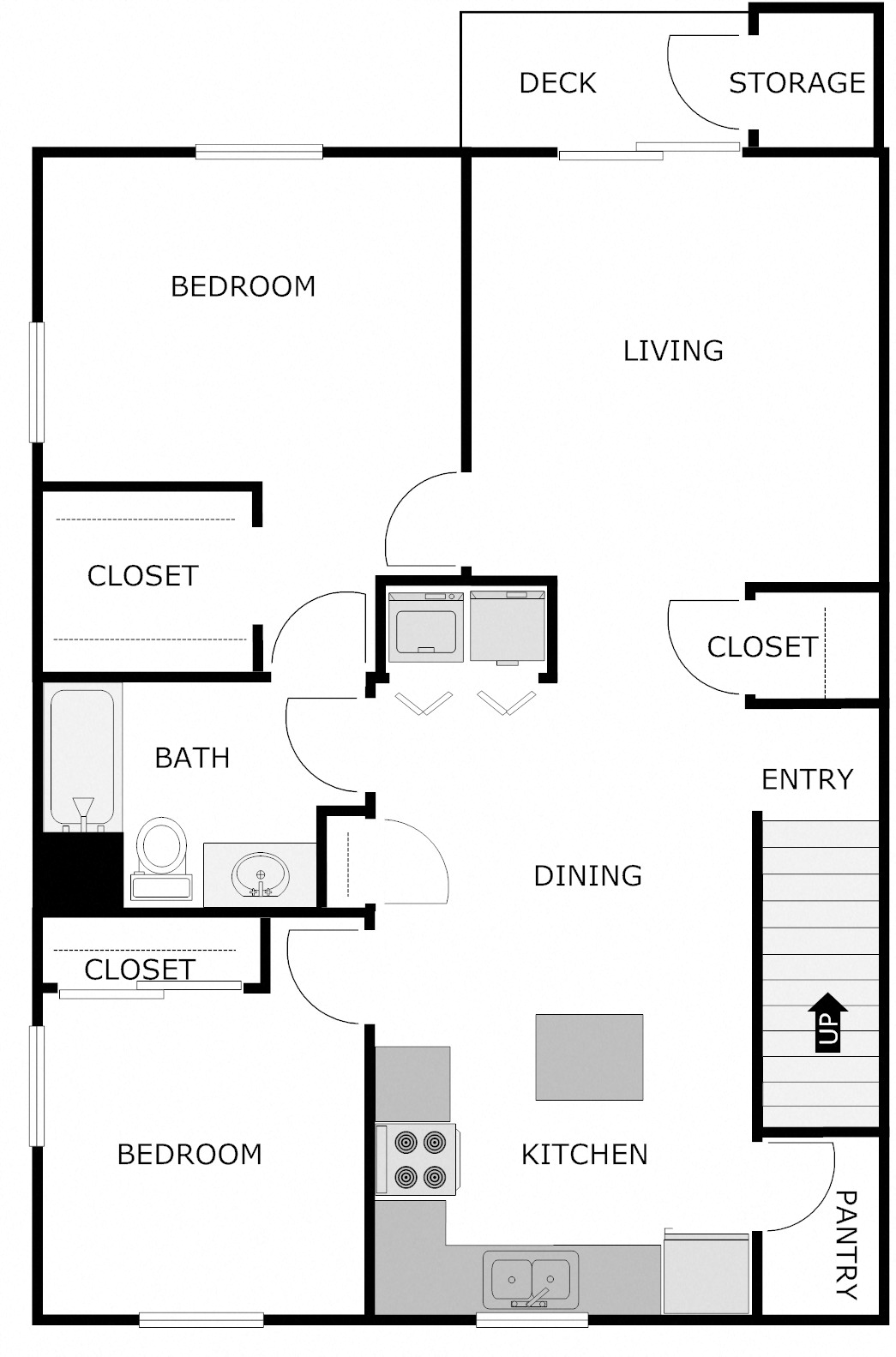 2 Bedroom Upper