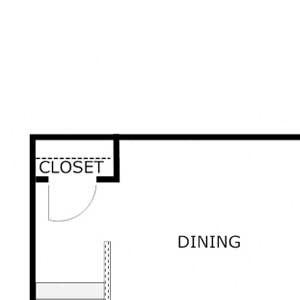 2 Bedroom 1 Bathroom - Upper