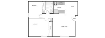 2 Bedroom 1 Bathroom