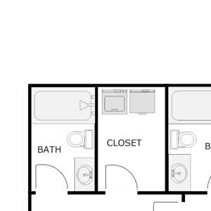 2 Bedroom 1 Bathroom - Upper