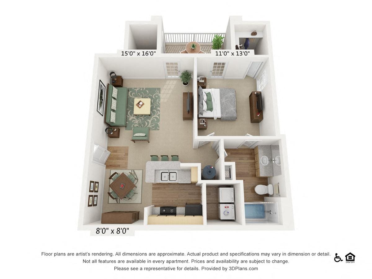 1Bed/1Bath Promenade Boiling Springs|1Bed/1Bath