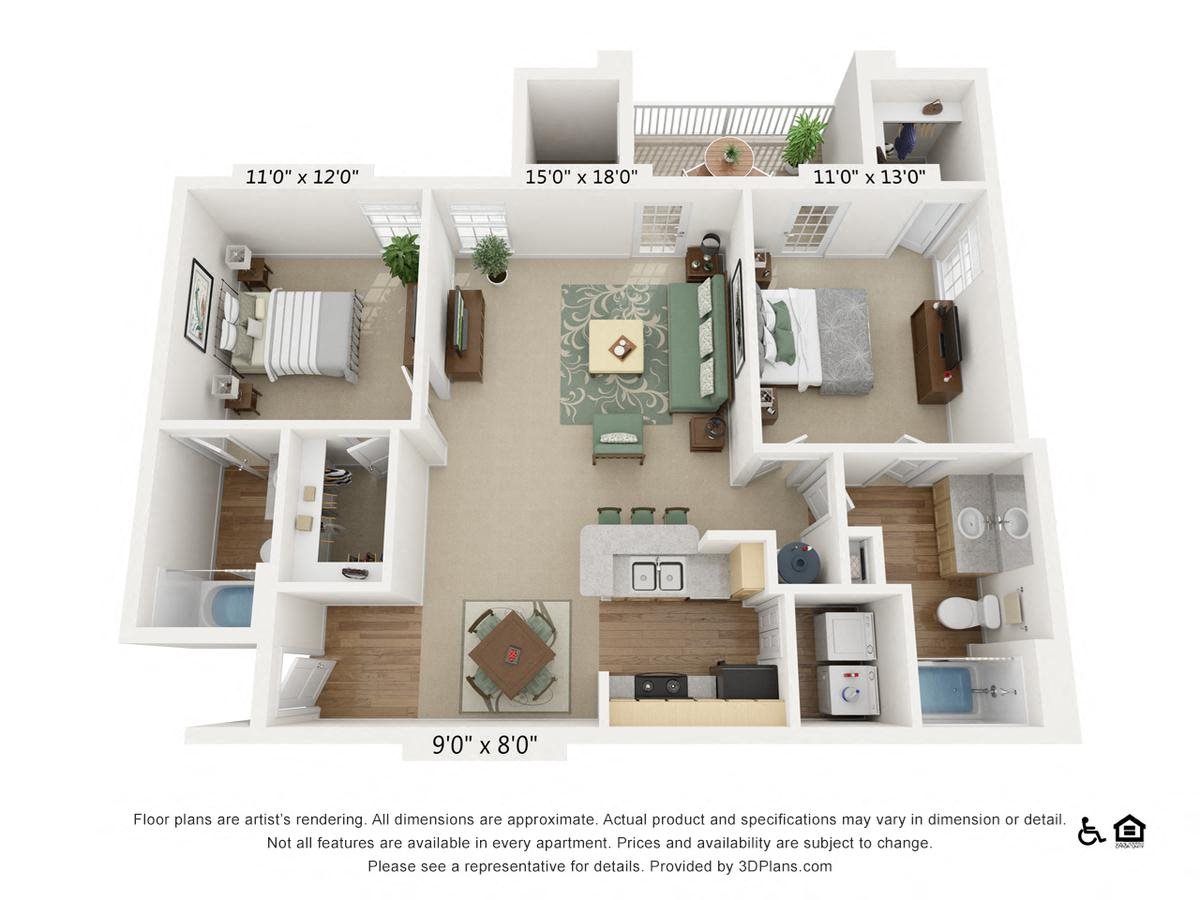 2Bed/2Bath Promenade Boiling Springs|2Bed/2Bath