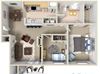 2 Bedroom + 1 Bath