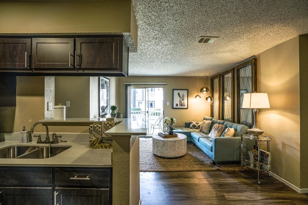 open floor plans in apartments near the domain