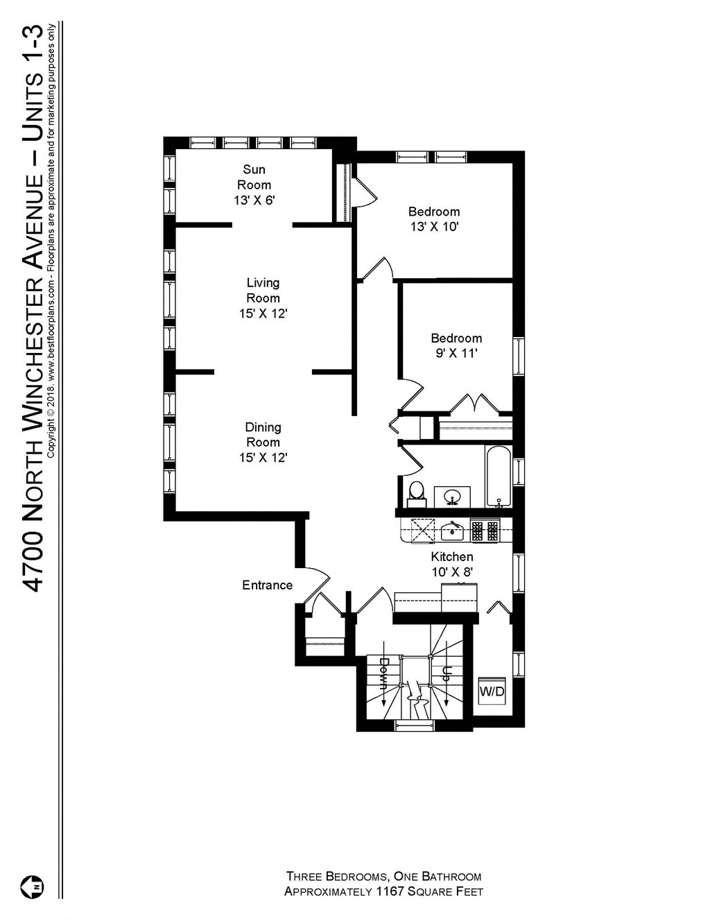 floor plan of the upper level of the residence