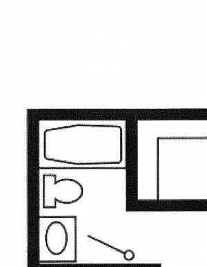 Woodland North Apartments two bedroom outline Woodland North Apartments two bedroom outline