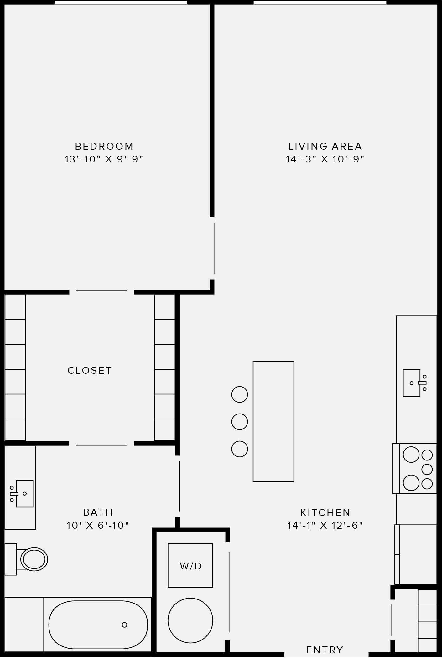 1 Bedroom Style A 1 Bedroom Style A