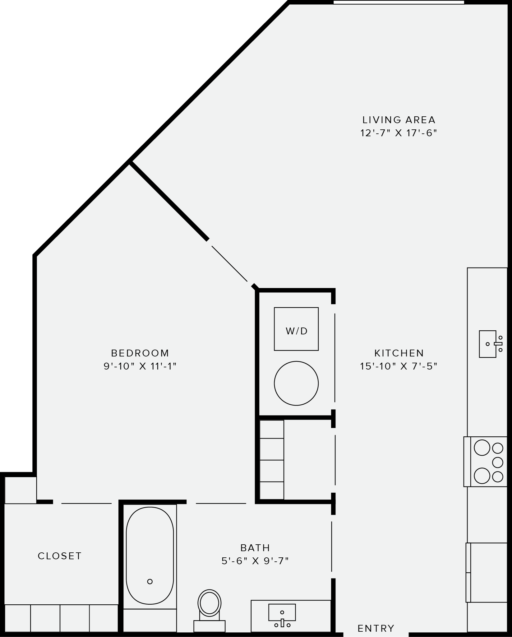 1 Bedroom Style B 1 Bedroom Style B