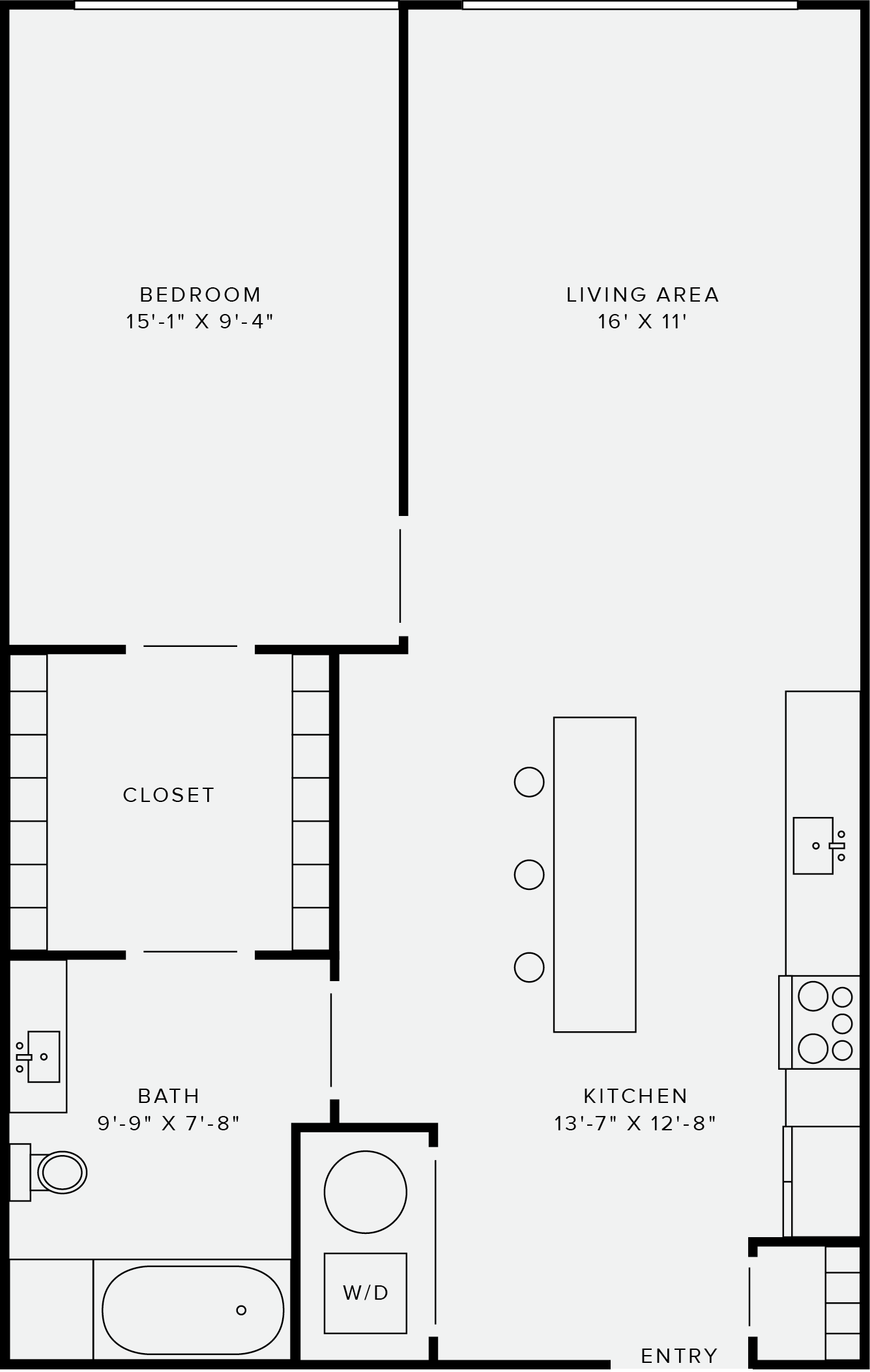 1 Bedroom Style C 1 Bedroom Style C