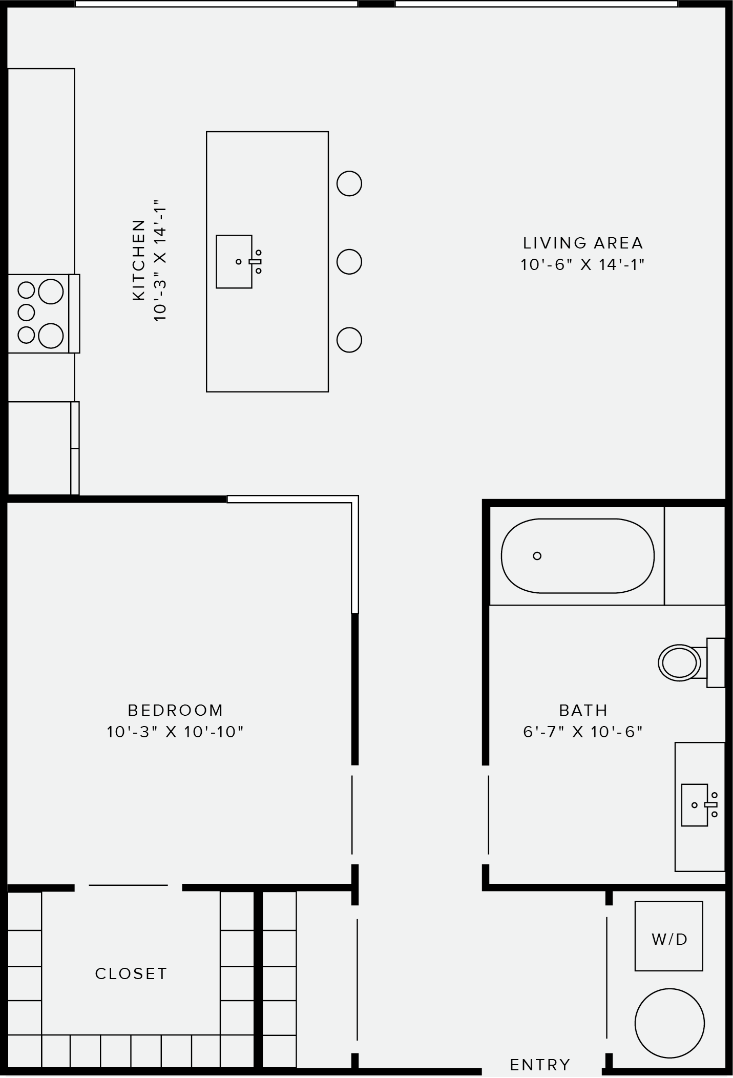 1 Bedroom Style D 1 Bedroom Style D