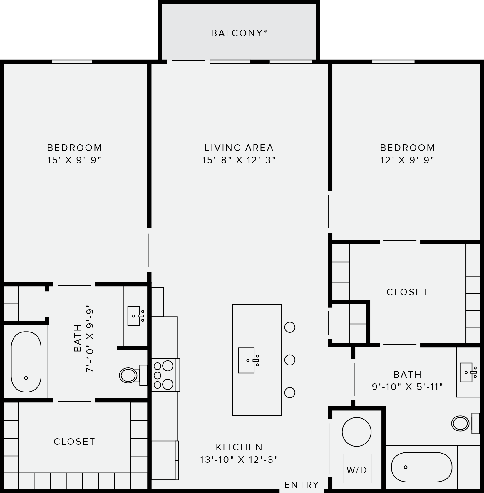 2 Bedroom Style B 2 Bedroom Style B
