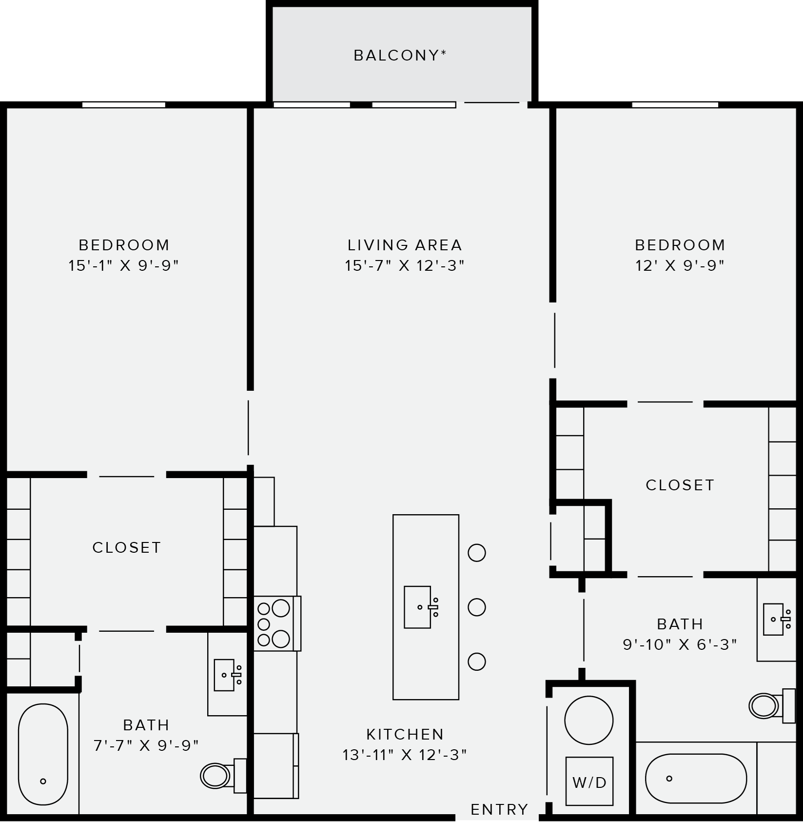 2 Bedroom Style B Accessible 2 Bedroom Style B Accessible