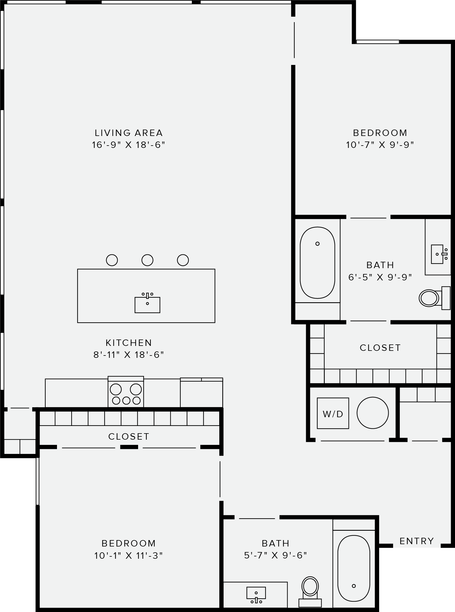 2 Bedroom Style C 2 Bedroom Style C