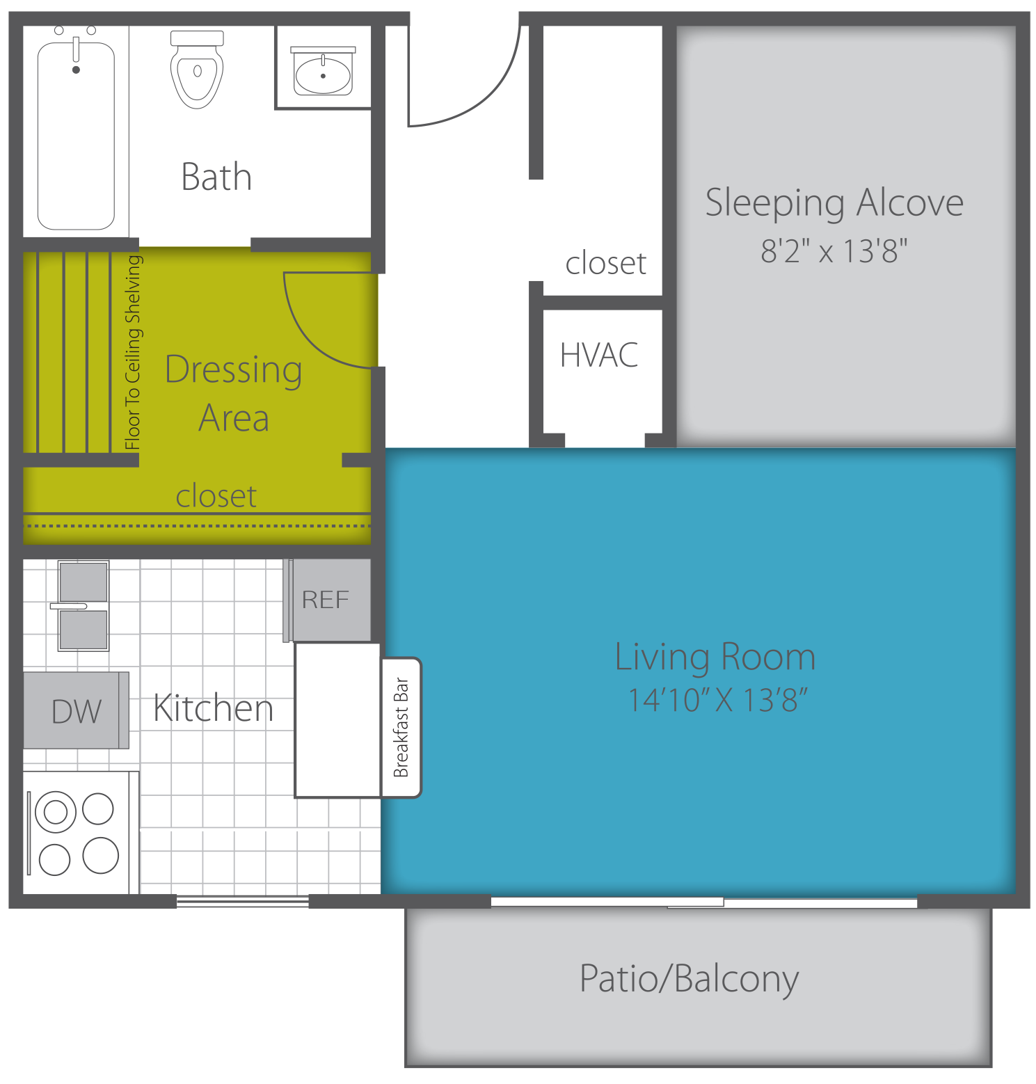 STUDIO CLASSIC Floor Plan 1