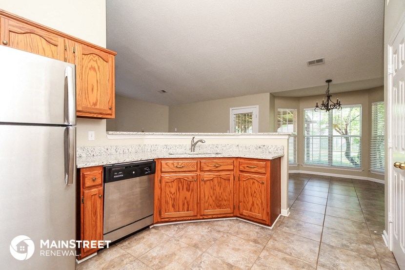 the kitchen is clean and ready for us to use