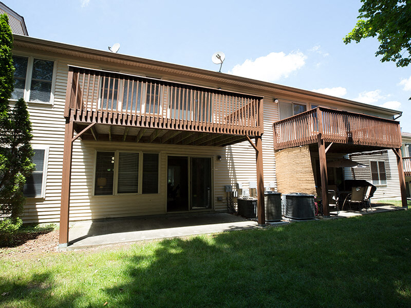 The Landing features Patios or Balconies on all Apartments
