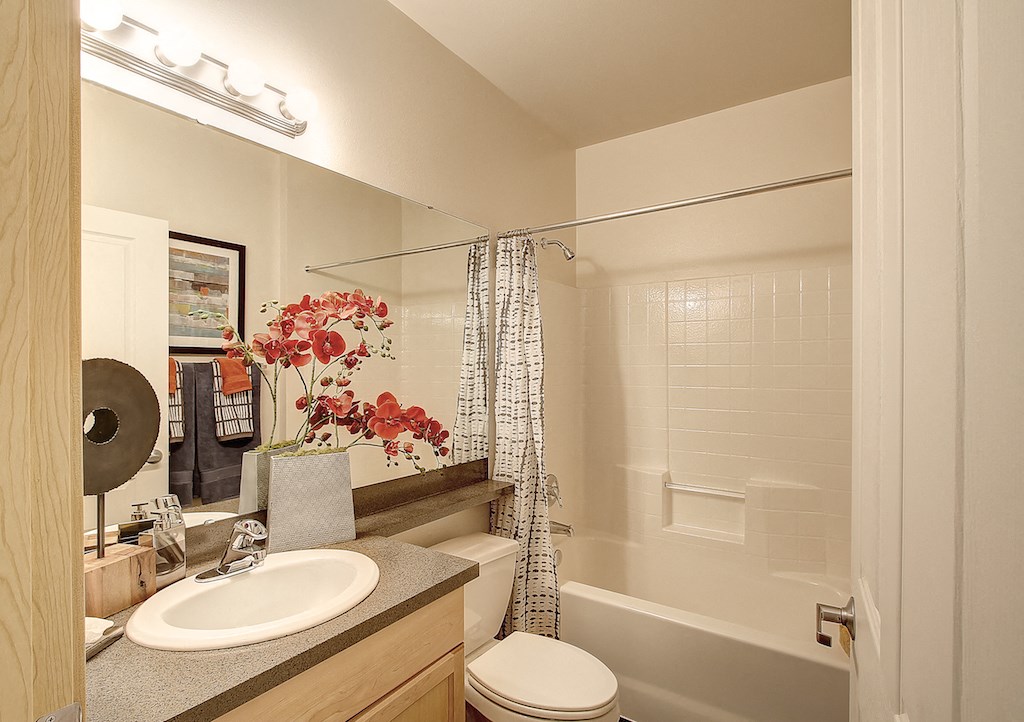 Luxurious Garden Tub, at Newberry Square Apartments, Lynnwood, WA