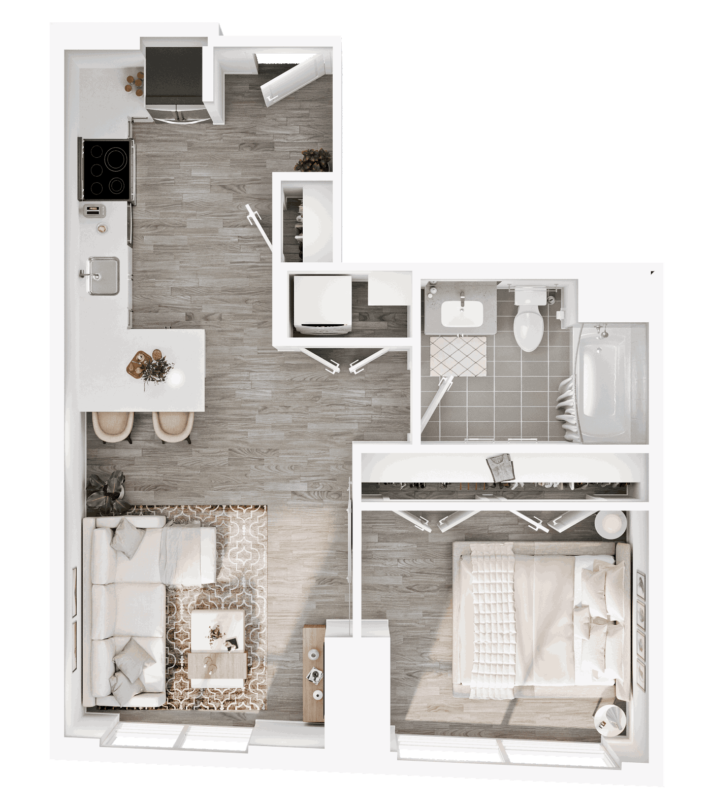 1 Bed / 1 Bath
