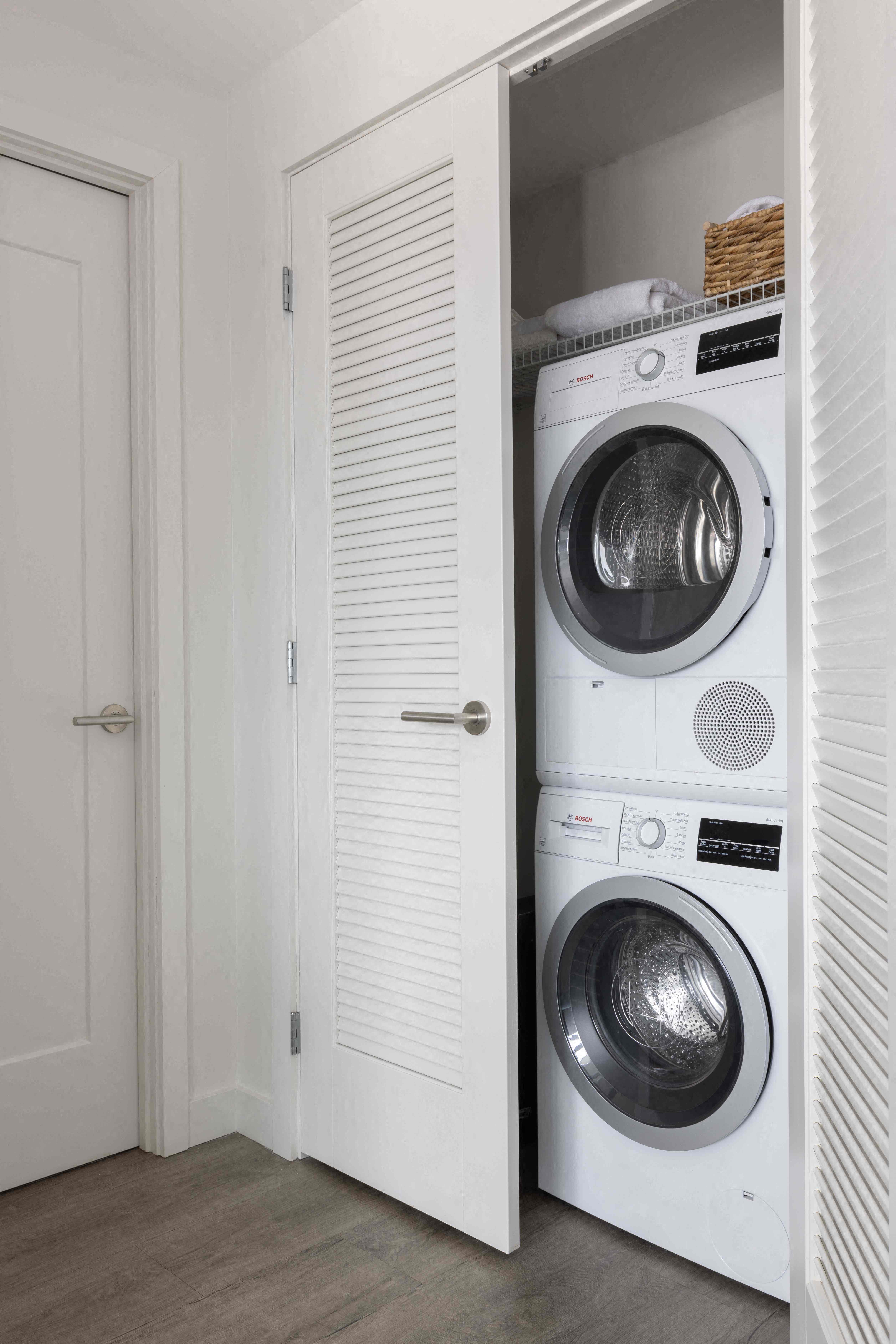 Stacked washer & dryer