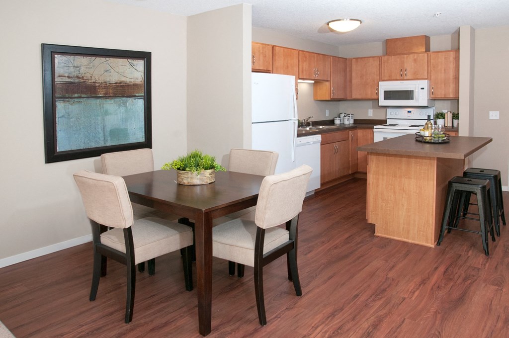 Pike Lake Marsh Apartments in Prior Lake, MN Model Living Dining Room Affordable