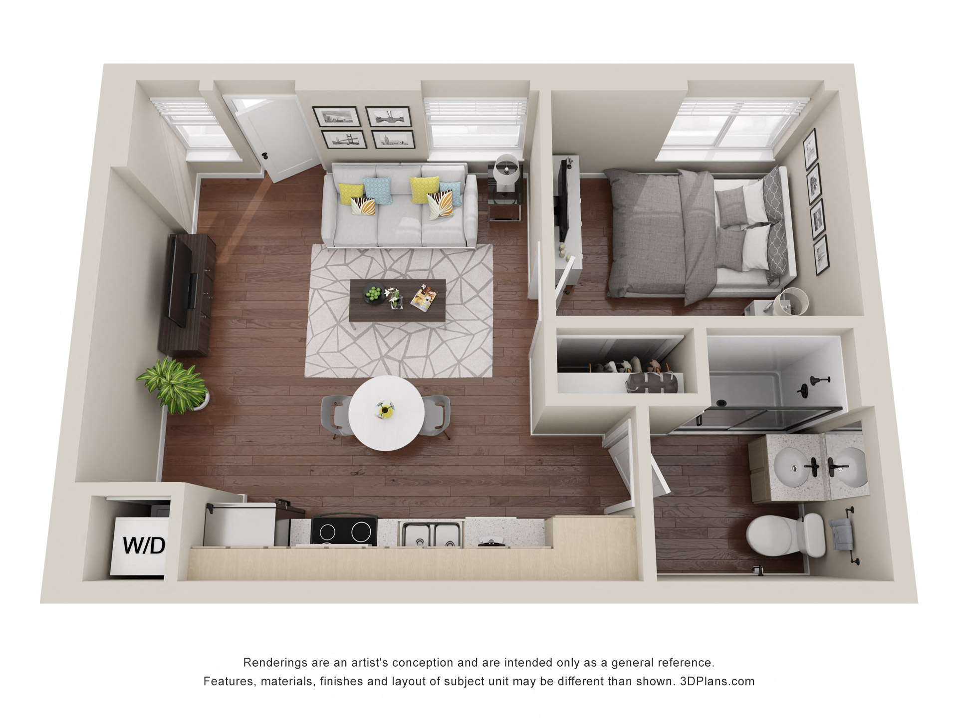 One Bedroom E_G_H_ J