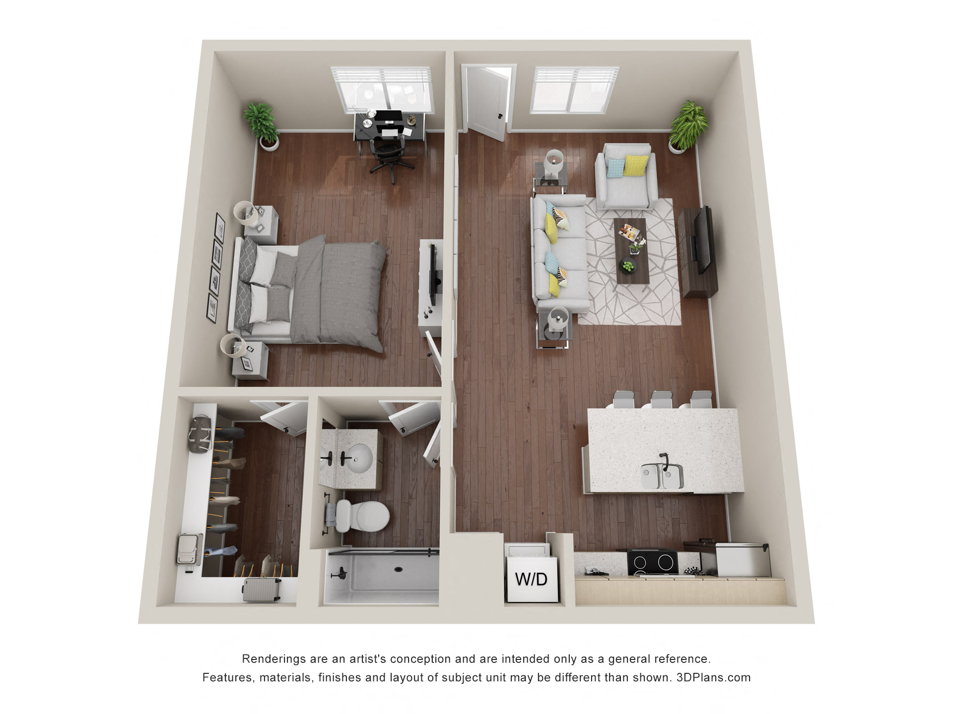 One Bedroom D
