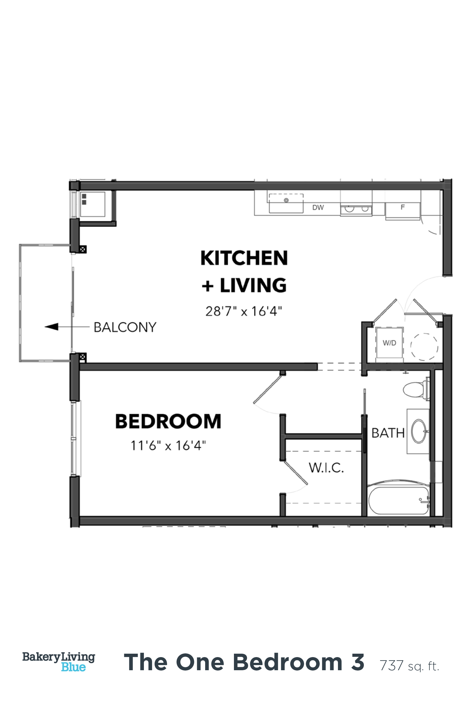 Studio 1 2 Bedroom Apartments Bakery Living Floor Plans Suite A Floorplan