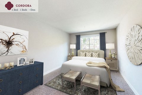 Cordoba - bedroom at Mission Hills Apartment Homes