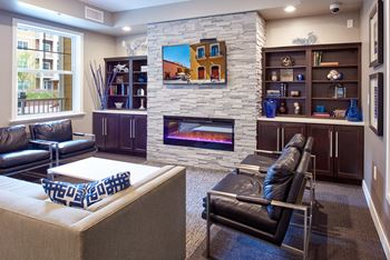 Resident Lounge at Skye at Arbor Lakes Apartments in Maple Grove, MN