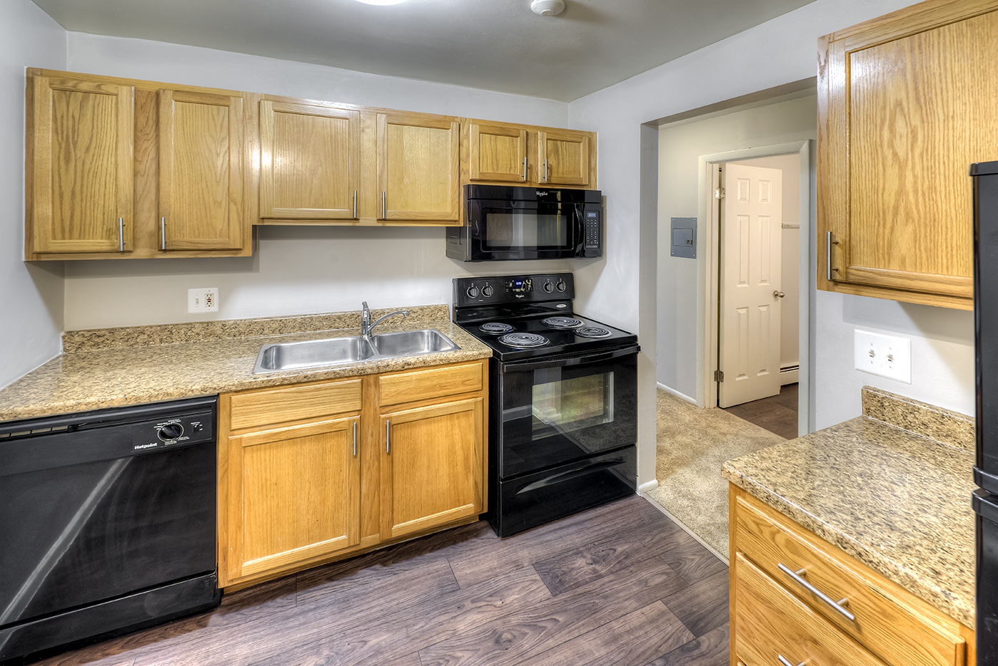 Chef-Inspired Kitchens Feature Stainless Steel Appliances, at Eagle Creek Apartments, Westmont, IL 60559