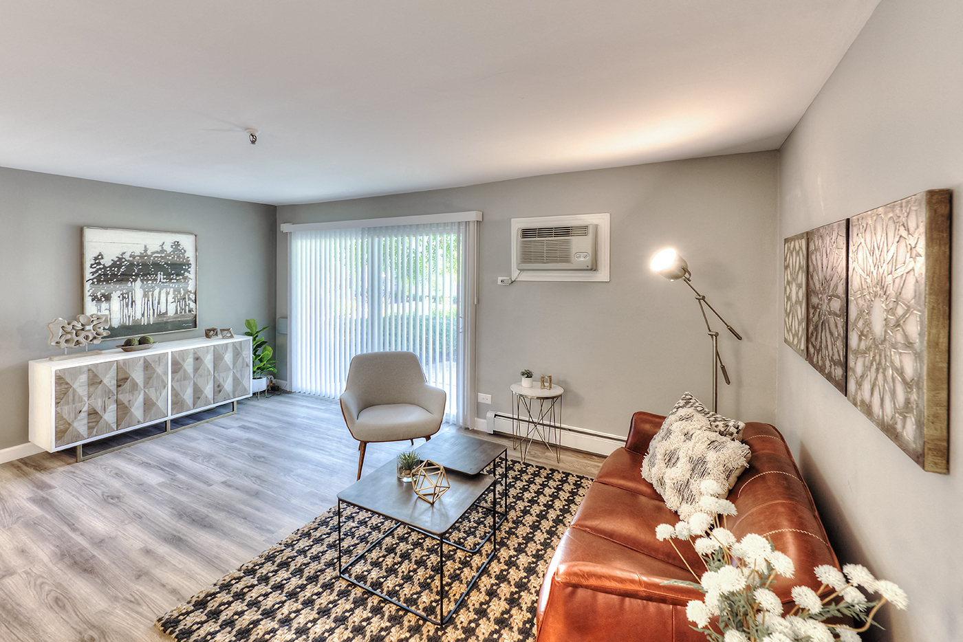 High Ceilings Living Space, at Eagle Creek Apartments, Westmont Illinois