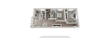 Oak Floor Plan - Eagle Creek Apartments