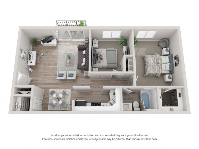Willow Floor Plan - Eagle Creek Apartments