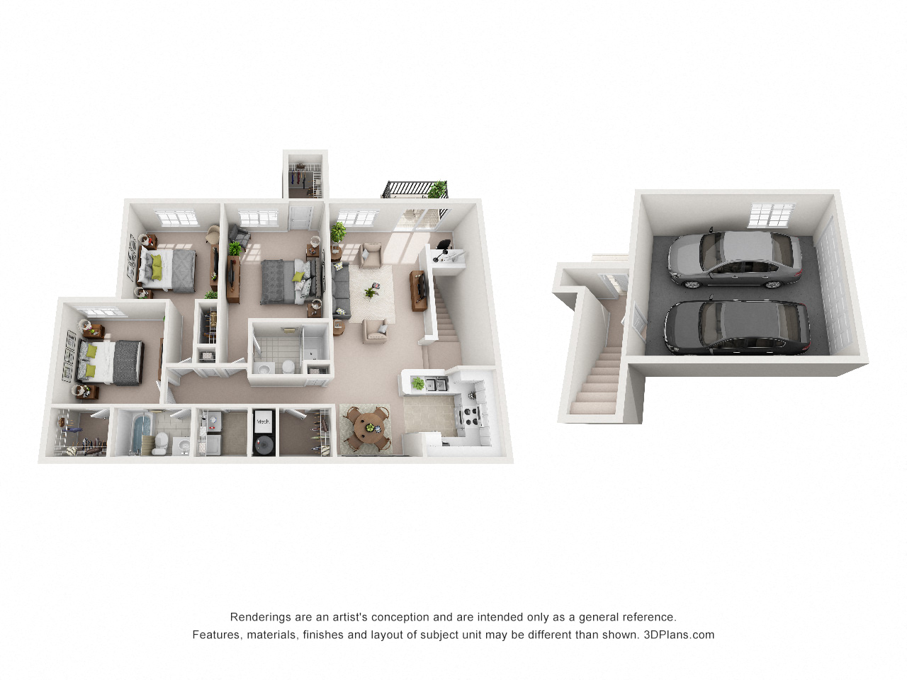 1391 sq.ft. Three Bed Two Bath