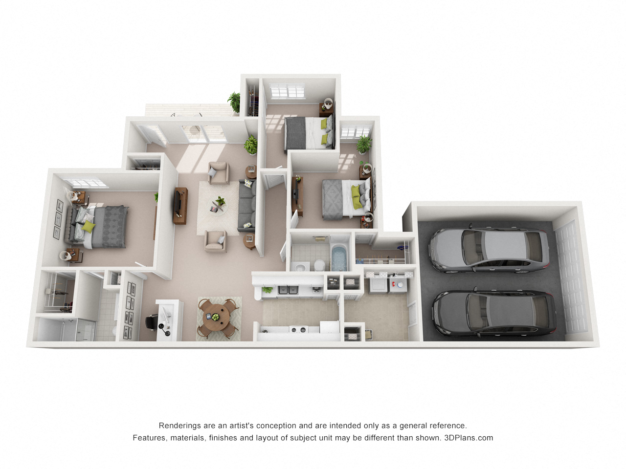 1413 sq.ft. Three Bed Two Bath