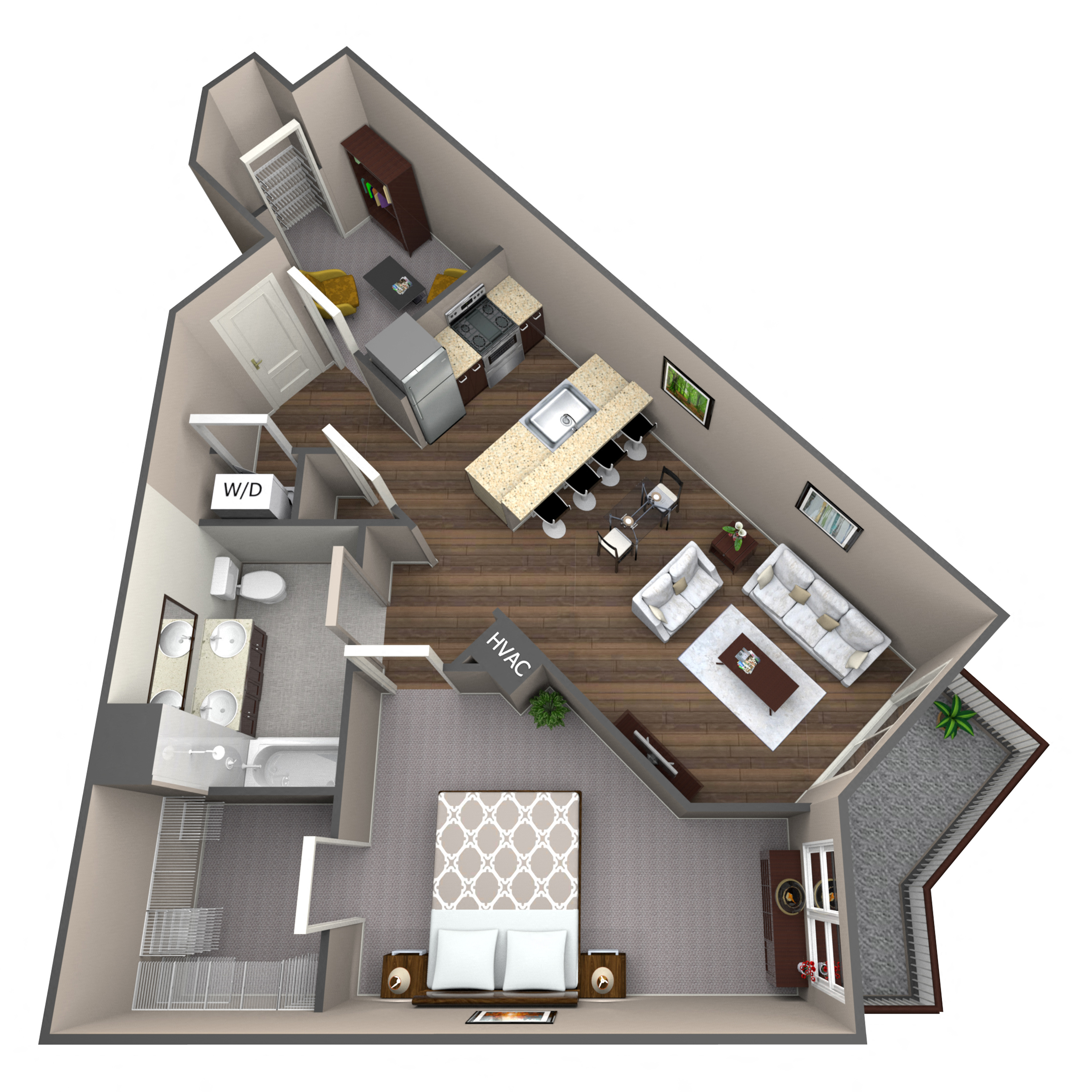 Apartment Type 1D with Den