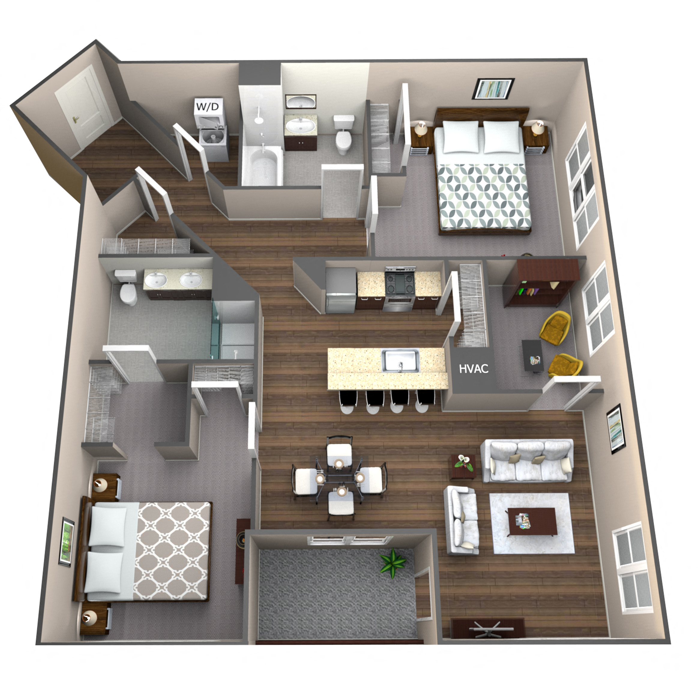 Apartment Type 2A with Den