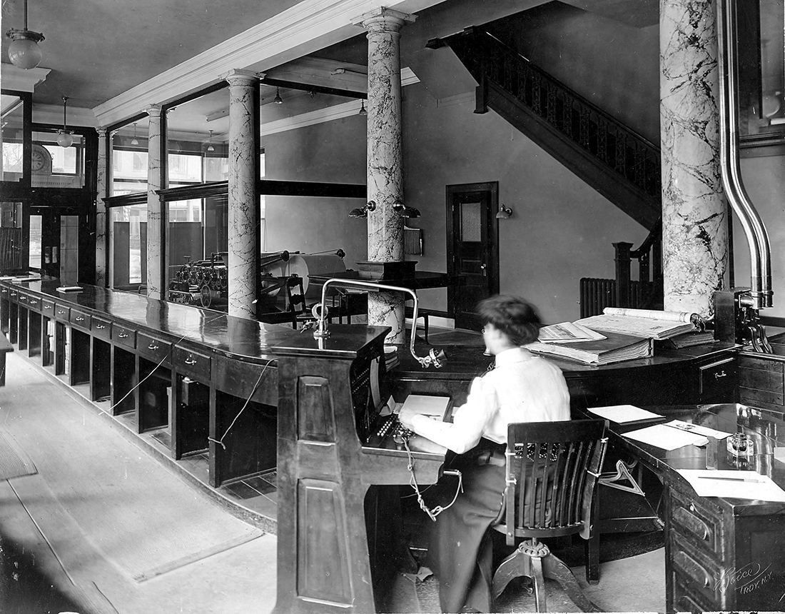 Press work at The News, New York