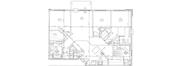3 bedroom floor plan  at Cascades of Mandan, North Dakota, 58554