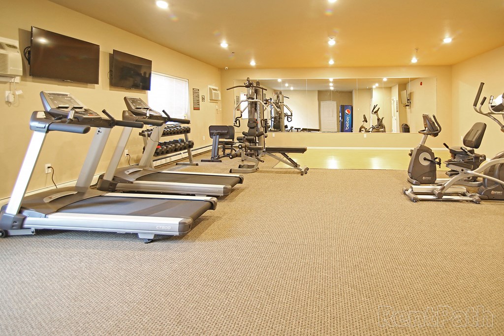 workout room, fitness center, gym workout room, fitness center, gym at Cascades of Mandan, Mandan