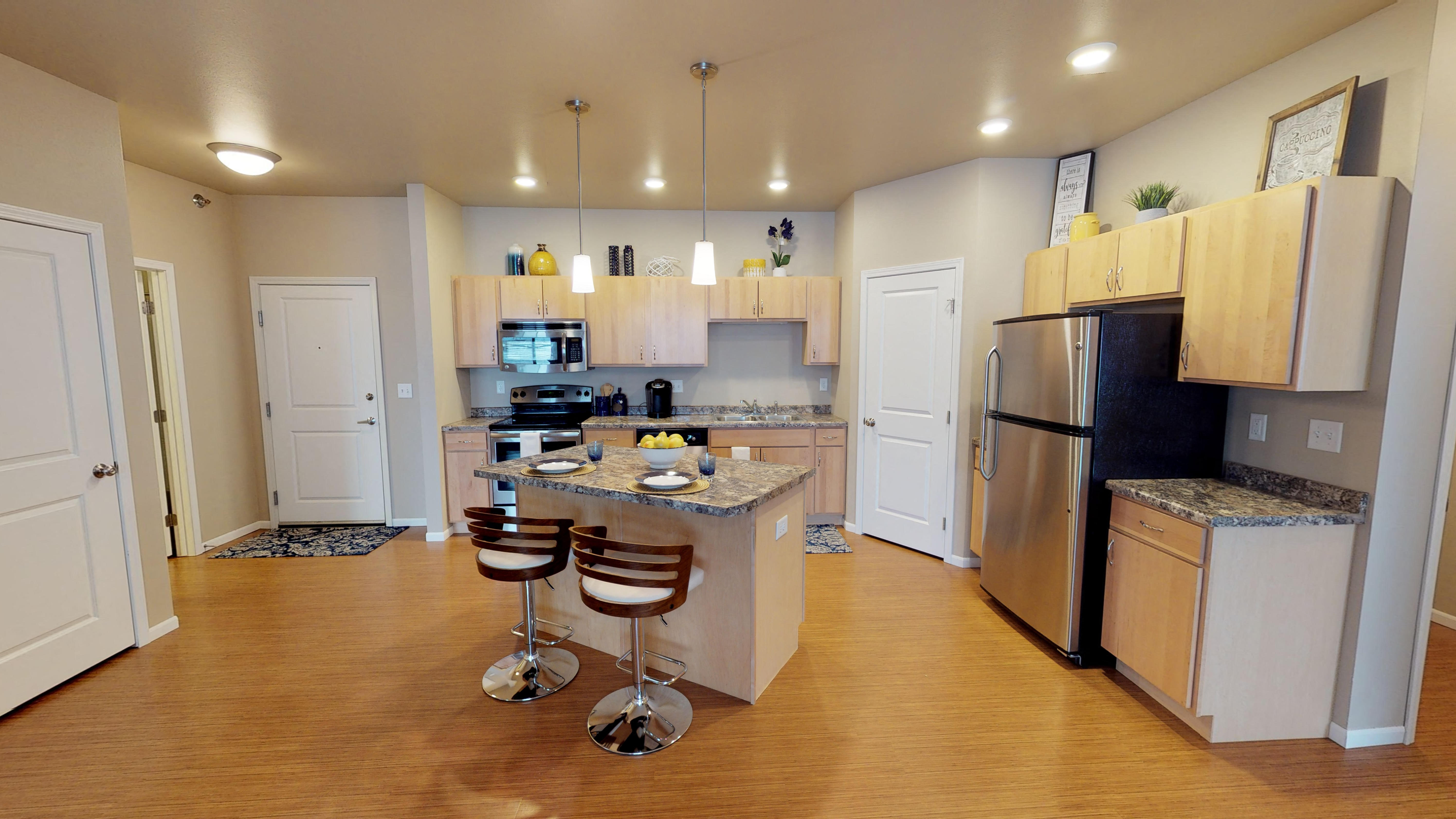 kitchen with island