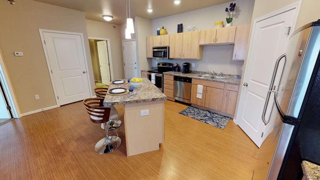 kitchen with island 