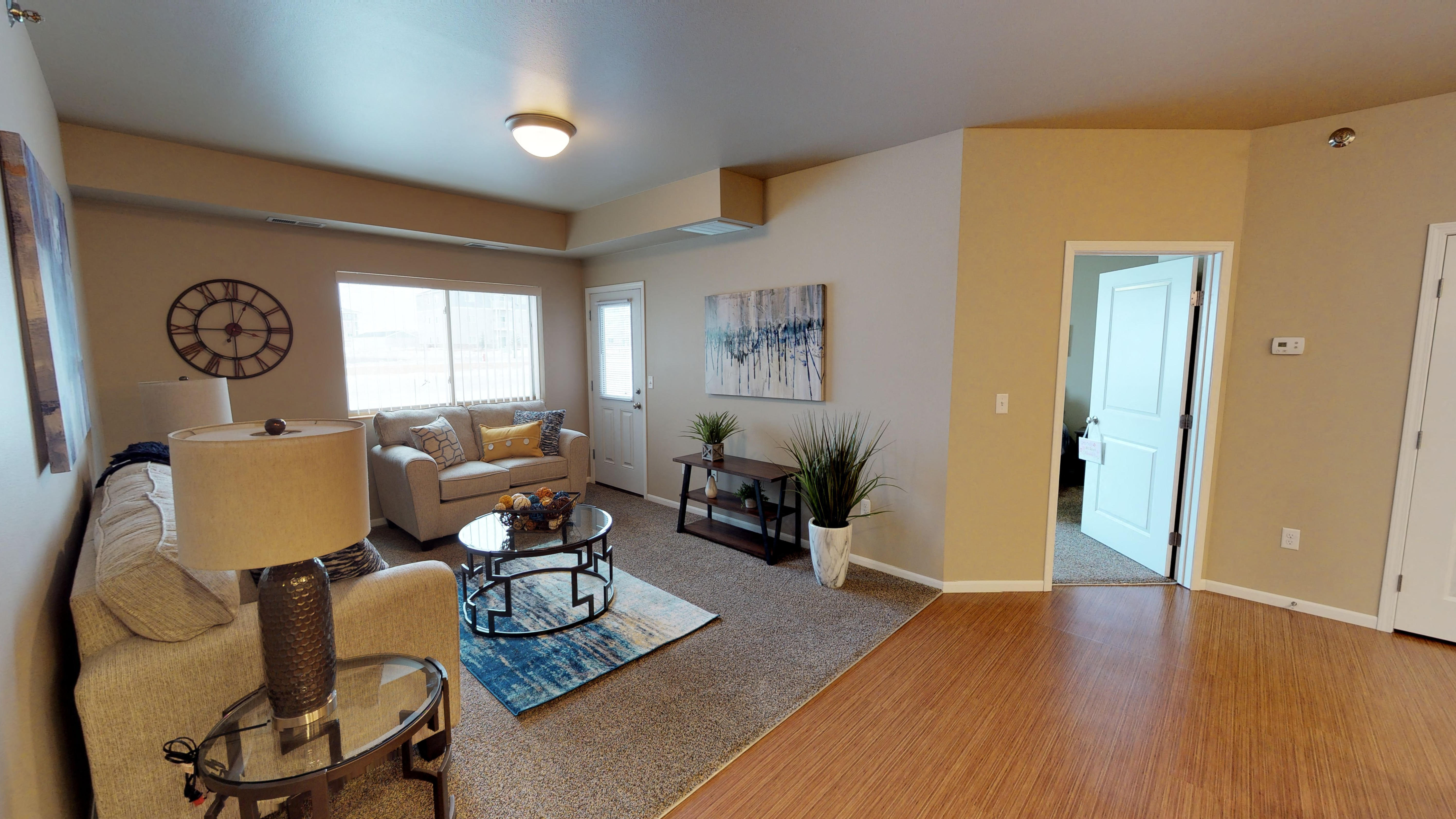 living room with furniture