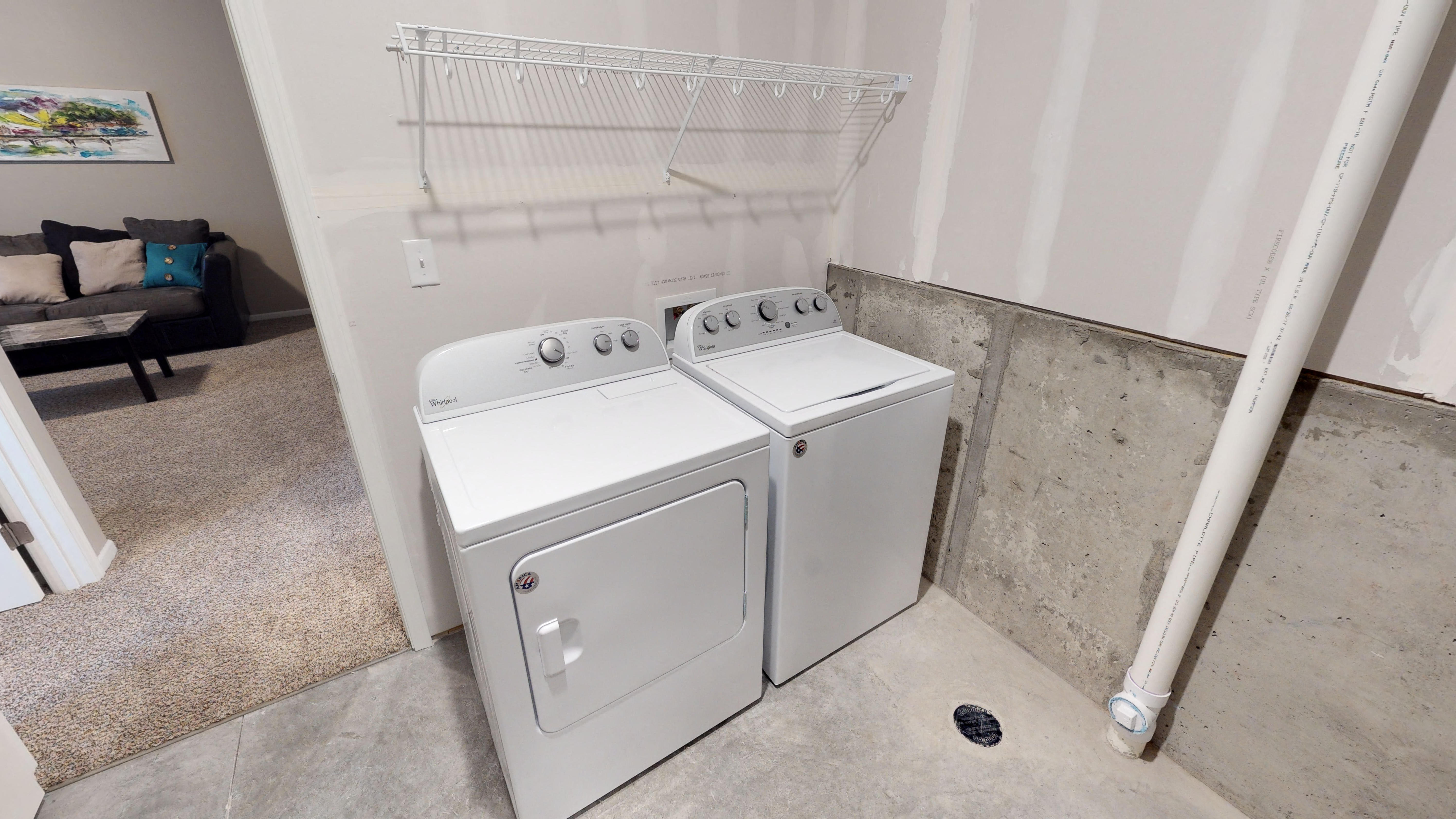 laundry room, washer and dryer