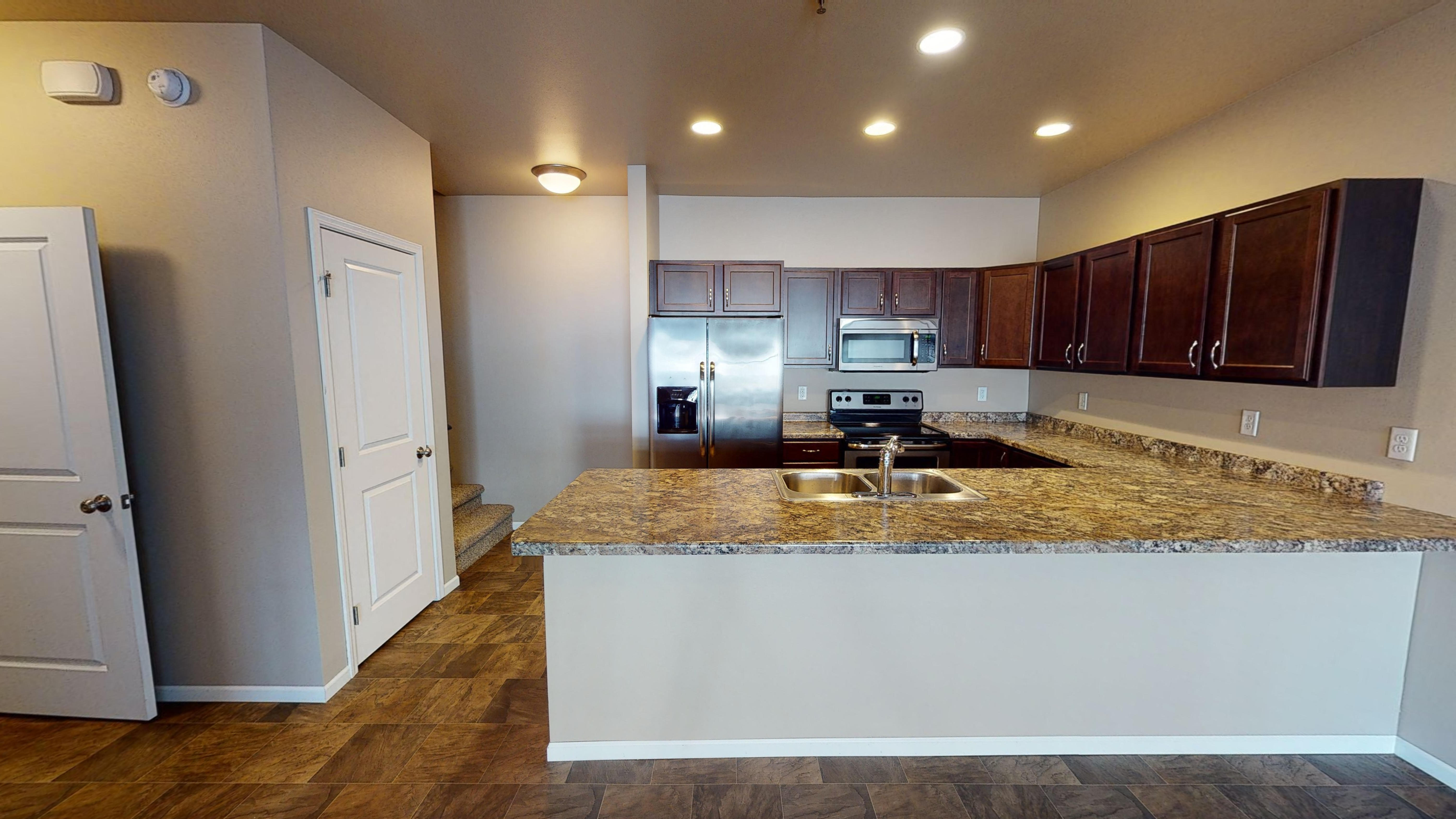 Back to back kitchen