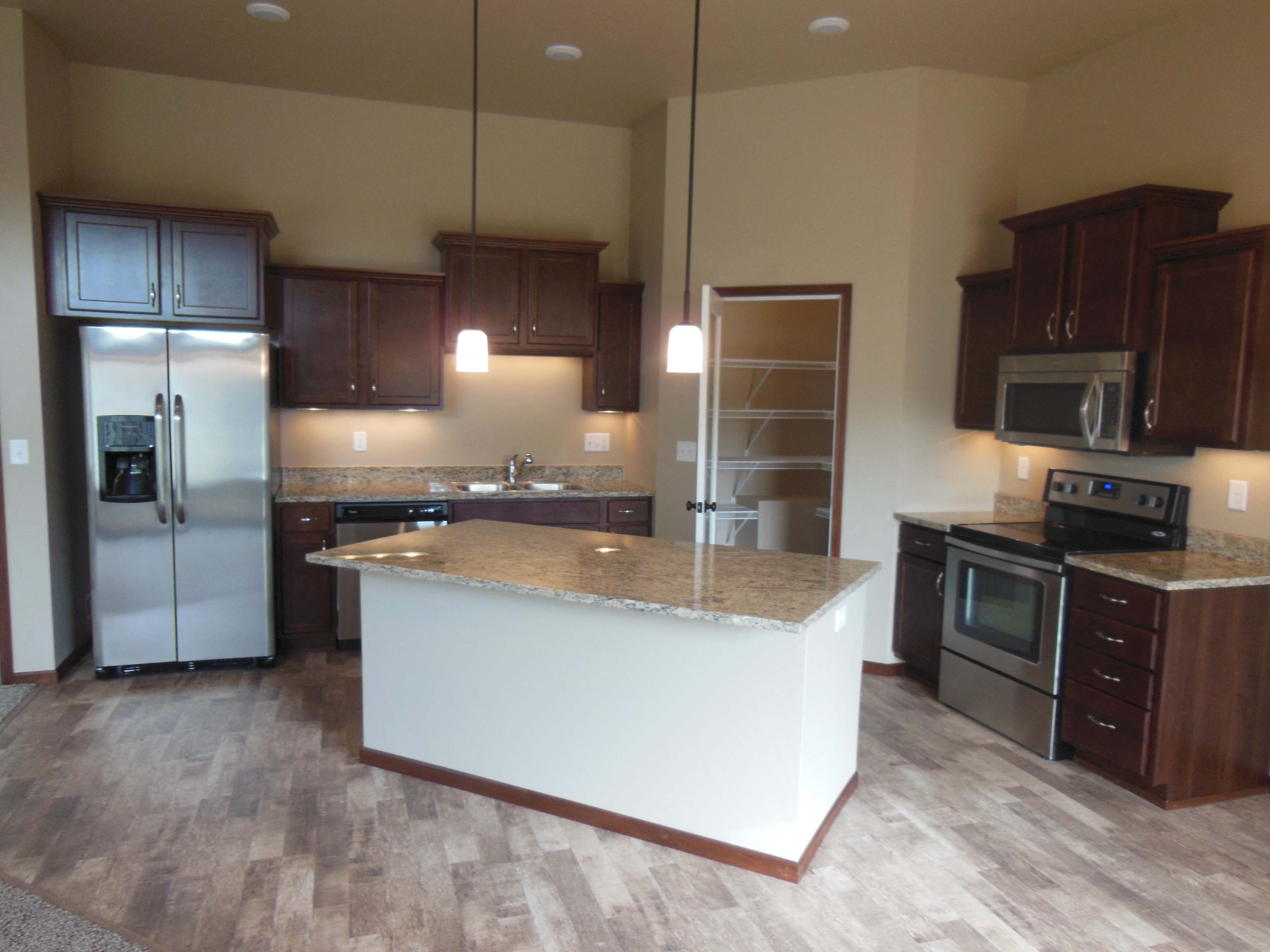 kitchen island, pantry, cabinets, cupboards